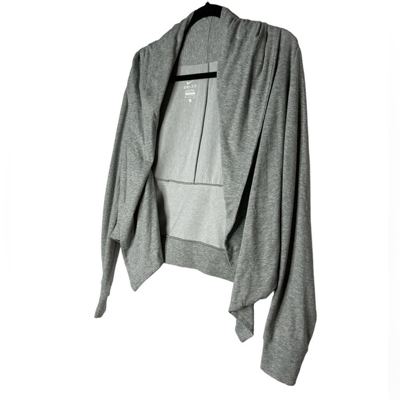 Nike Dri-fit Twist Training Wrap Hooded Open Front Cardigan. Size Medium - Picture 9 of 10